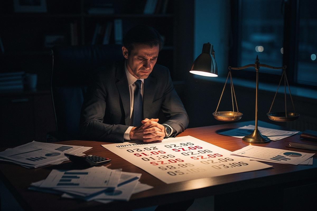 Bilan financier négatif : causes, obligations et solutions