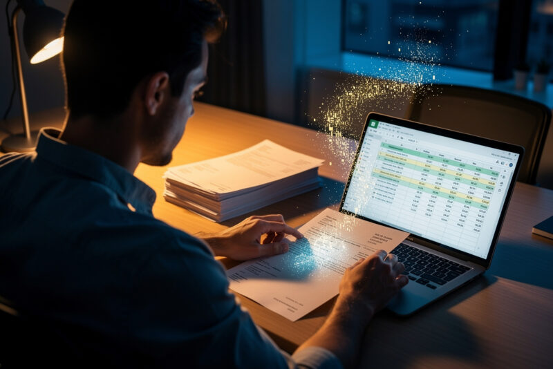 Extraction de données de facture PDF vers Excel : IA gratuite